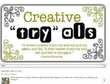 Tablet Screenshot of creativetryals.blogspot.com