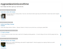Tablet Screenshot of mygreatdaneisinlovewithme.blogspot.com