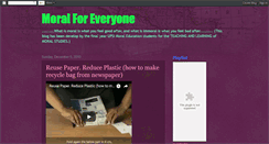 Desktop Screenshot of moralforeveryone.blogspot.com