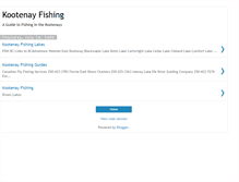 Tablet Screenshot of kootenayfishing.blogspot.com