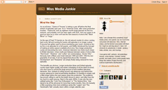 Desktop Screenshot of missmediajunkie.blogspot.com