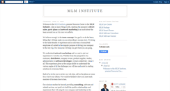 Desktop Screenshot of mlminstitute.blogspot.com