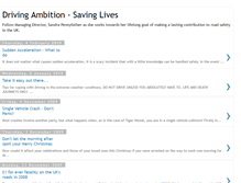 Tablet Screenshot of drivingambitionsavinglives.blogspot.com