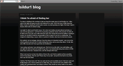 Desktop Screenshot of isildur1blog.blogspot.com