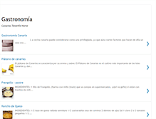 Tablet Screenshot of gastronomiatenerifenorte.blogspot.com