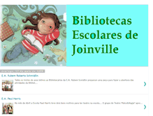 Tablet Screenshot of bibliotecasjoinville.blogspot.com