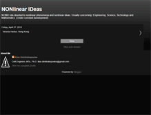 Tablet Screenshot of nonlinear-ideas.blogspot.com