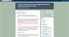 Desktop Screenshot of friendsofhistoricalaccuracy.blogspot.com