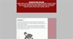 Desktop Screenshot of dudaktankalbedizim.blogspot.com