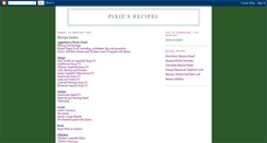 Desktop Screenshot of pixiesrecipes.blogspot.com