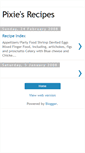Mobile Screenshot of pixiesrecipes.blogspot.com