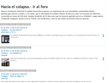 Tablet Screenshot of haciaelcolapso.blogspot.com
