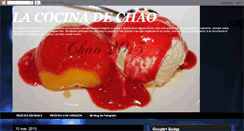 Desktop Screenshot of cocinachao.blogspot.com