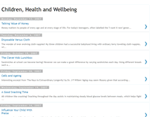 Tablet Screenshot of childrenhealthandwellbeing.blogspot.com