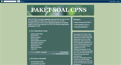 Desktop Screenshot of paketsoalcpns.blogspot.com