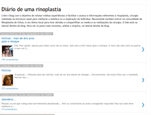 Tablet Screenshot of diariorinoplastia.blogspot.com