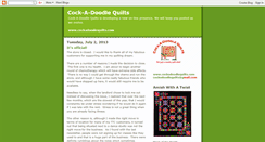 Desktop Screenshot of cockadoodlequilts.blogspot.com