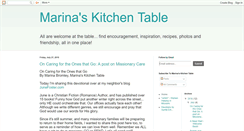 Desktop Screenshot of marinaskitchentable.blogspot.com