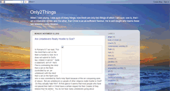 Desktop Screenshot of only2things.blogspot.com