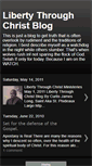 Mobile Screenshot of libertythroughchristblog.blogspot.com