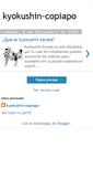 Mobile Screenshot of kyokushin-copiapo.blogspot.com