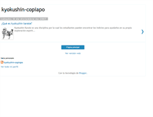Tablet Screenshot of kyokushin-copiapo.blogspot.com