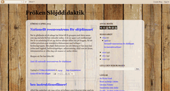 Desktop Screenshot of frokenslojddidaktik.blogspot.com