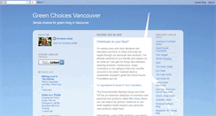 Desktop Screenshot of greenchoicesvancouver.blogspot.com