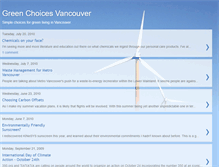 Tablet Screenshot of greenchoicesvancouver.blogspot.com