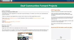 Desktop Screenshot of dcfprojects.blogspot.com