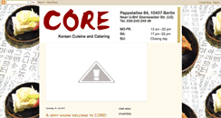 Desktop Screenshot of core-koreancuisine.blogspot.com