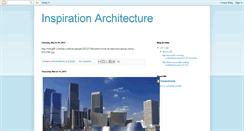 Desktop Screenshot of inspirationarchitecture.blogspot.com