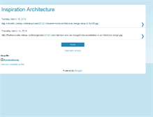 Tablet Screenshot of inspirationarchitecture.blogspot.com