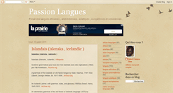 Desktop Screenshot of passionlangues.blogspot.com