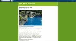 Desktop Screenshot of firehousepoolcare.blogspot.com