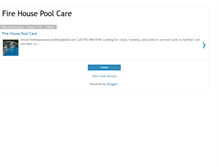 Tablet Screenshot of firehousepoolcare.blogspot.com