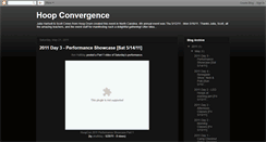 Desktop Screenshot of hoopconvergence.blogspot.com