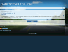 Tablet Screenshot of flagfootballforheart.blogspot.com