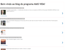 Tablet Screenshot of programamaisvida.blogspot.com