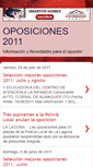 Mobile Screenshot of oposiciones2011.blogspot.com