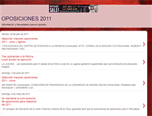 Tablet Screenshot of oposiciones2011.blogspot.com