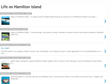 Tablet Screenshot of lifeonhamiltonisland.blogspot.com