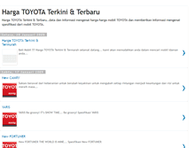 Tablet Screenshot of hargatoyotaterkiniterbaru.blogspot.com