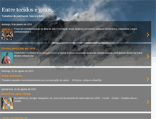 Tablet Screenshot of entretecidosegatos.blogspot.com