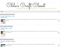 Tablet Screenshot of chloscraftcloset.blogspot.com