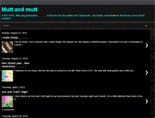 Tablet Screenshot of muttandmutt.blogspot.com