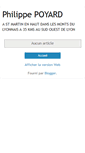 Mobile Screenshot of philippepoyard.blogspot.com