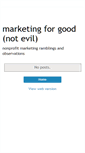 Mobile Screenshot of marketingforgoodnotevil.blogspot.com