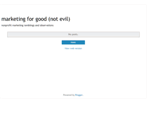 Tablet Screenshot of marketingforgoodnotevil.blogspot.com