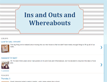 Tablet Screenshot of insandoutsandwhereabouts.blogspot.com